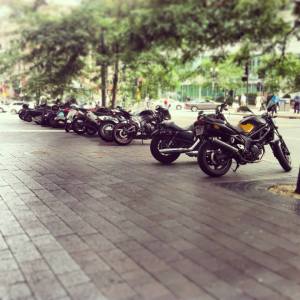 Motorcycle parking